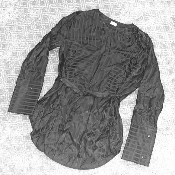 Black silk blouse - Picture 1 of 1